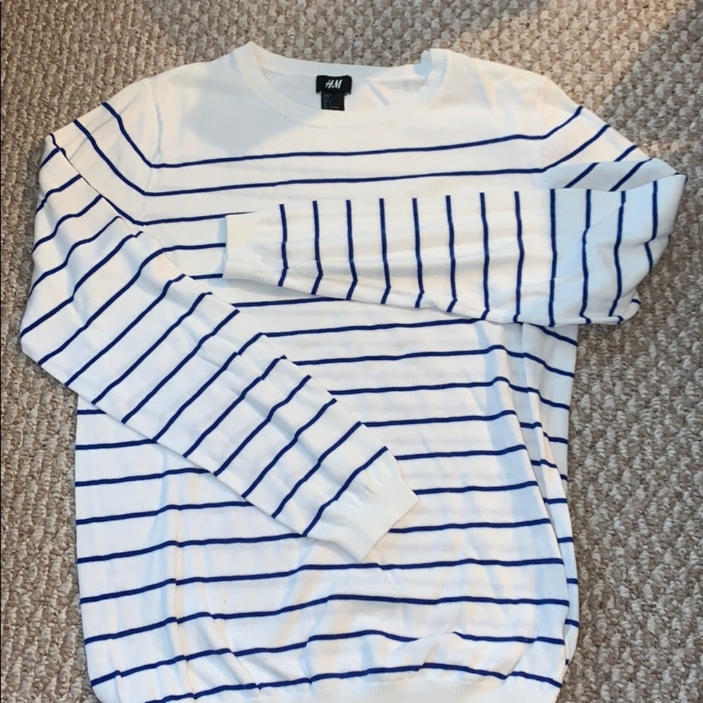 Very light striped cardigan